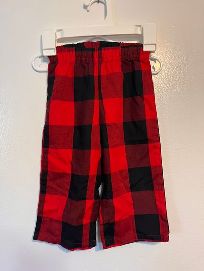 Old Navy Red & Black Plaid PJ Pants 18-24 Months
