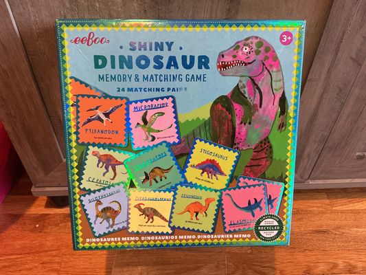 eeBoo Shiny dinosaur memory & matching game