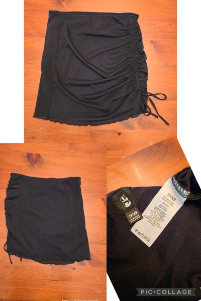 George Black ruched mini skirt with a drawstring detail on one side Women's - XS