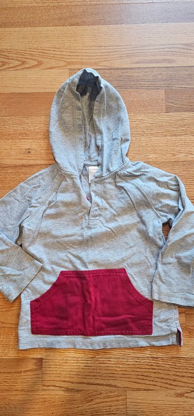 Gymboree Like new boys 3T hoodie feature red Kangaroo pocket 3T