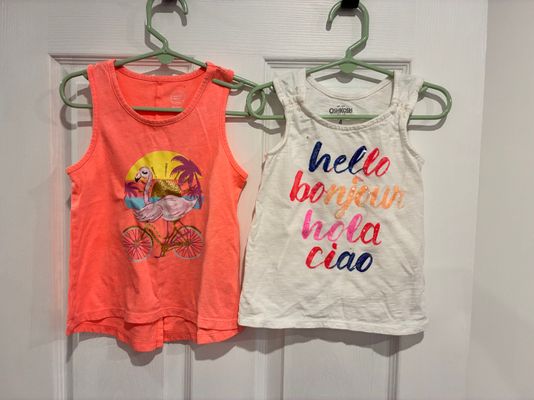 Children's Place tanks 2 pack 2 pack tanks size s/6 6T/6