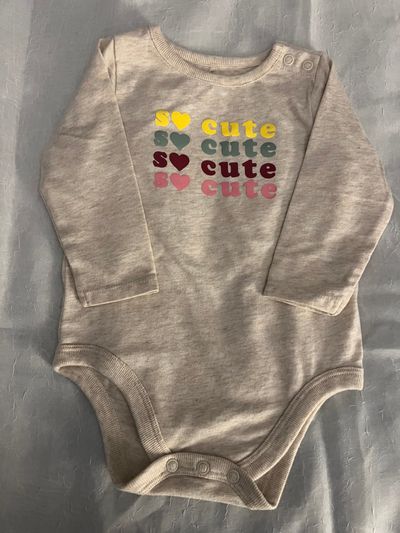 Garanimals So Cute Long Sleeved Onesie 6-9 Months