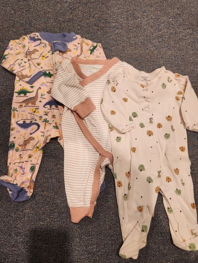 Carters and Honest 3 sleepers 0-3 Months