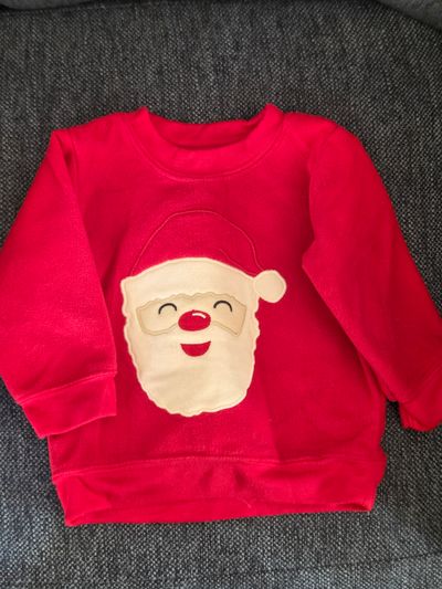 Carters Santa Long Sleeved Shirt  3-6 Months