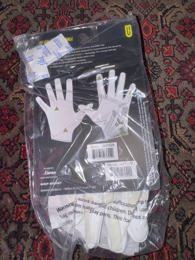 Brand new football gloves, white retail $45