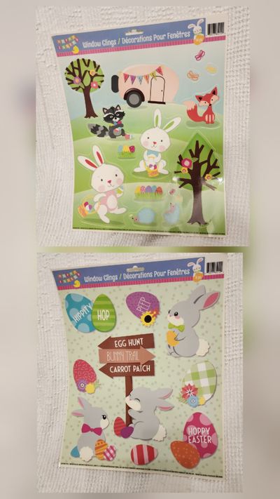 WINDOW STICKERS EASTER 2 SHEETS