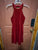 Red sleeveless party dress  Women's - L