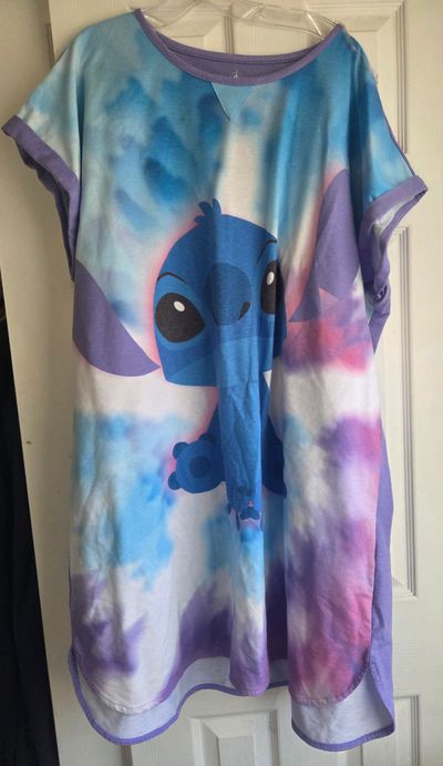 Disney Stitch Nightgown Purple Women's 3X