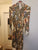 Guess brand zip front, gold belt Beautiful pattern,roll.up sleeve Junior L - 10