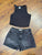 Zara zara top 11/12.  zara shorts 9/10 10-12