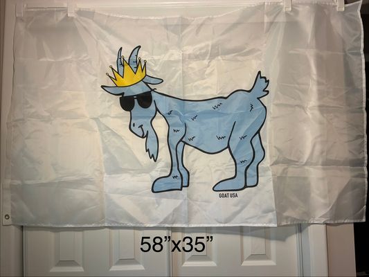 Unknown-like new GOAT USA banner, 58inx35in