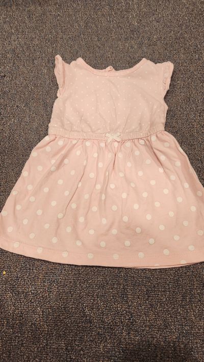 Carter's Pink polka dot dress 12 Months