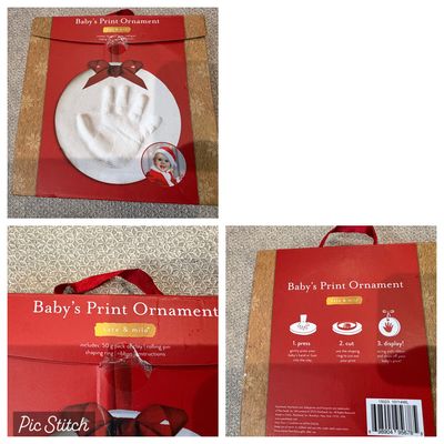 Kate and milo Baby handprint ornament