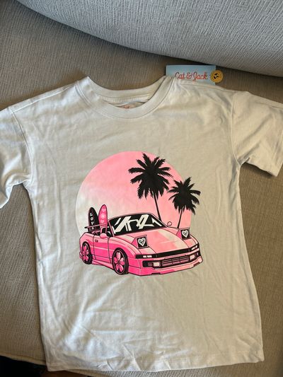 Cat and jack Brand new Brand new pink convertible short sleeve 6T/6