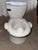 SUMMER White potty chair with flush sound and book holder