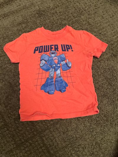 Carter Orange graphics tee 18 Months