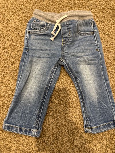 Cat and Jack drawstring jeans, pants  12 Months