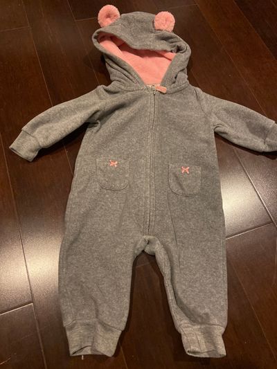 Carters 3 month mouse zip up. Very warm. 3 Months