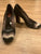 Missoni Black heels with tan and brown zig zags on the front 6 (Adult)