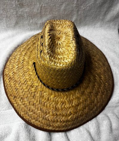 Mens Straw Hat. Size XL Mens Straw Hat. Size XL Hat XL 7-1/2 to 7-5/8in