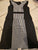 New York & Company Black/White Plaid Tank Top Dress Women's 14