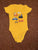 Carter's Yellow travel short sleeve onesie 9 Months