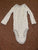 Carter's gray and white striped long sleeve onesie 9 Months